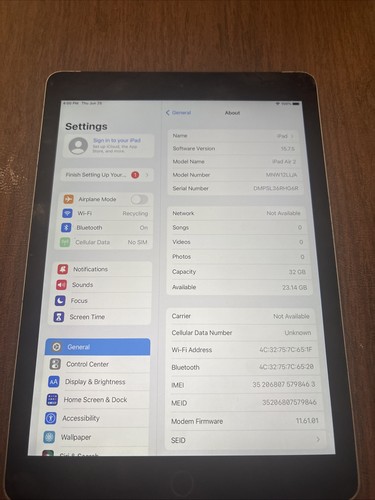 A1567 apple ipad air 32gb - apple,
