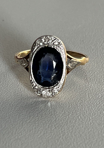 6207 bague ancienne jaune - 6207-,
