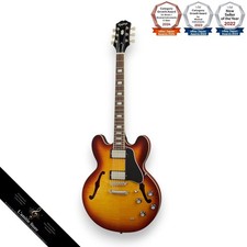 Guitare électrique Epiphone ES335 Figured Raspberry Tea Burst finition RTB