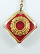 PORTE-CLES - DUNLOP 1960s - PNEUMATIQUES Inclusion Résine - Vintage Garages -