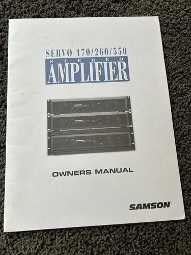 Samson stereo amplifier amp - samson,