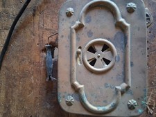 Ancienne chaufferette de voyage en laiton Girondon et Montet Lyon