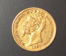 20 LIRE VICTOR EMMANUEL II 1851 P - ITALIE : ROYAUME DE SARDAIGNE - OR