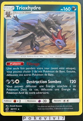 Carte pokemon trioxhydre - carte,