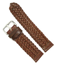 Fossil Original Rechange Bracelet en Cuir FS5294 de Montre Braun 22 MM Tressé