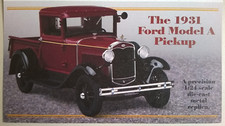 Ford Model A Pickup (1931) : Brochure publicitaire DANBURY MINT
