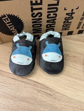 chaussons bébé en cuir
