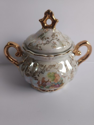 Sucrier véritable porcelaine