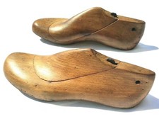 forme pied homme de cordonnier en bois et fer ancien taille 41