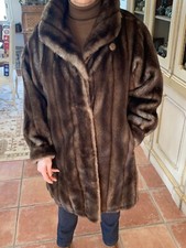 Manteau 3/4 Imitation Vison Doré