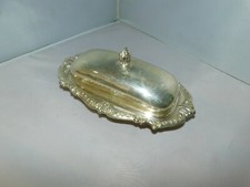 VINTAGE SILVER PLATES  BUTTER
