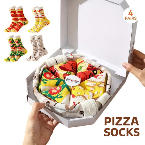 Pizza chaussettes cadeau - pizza,