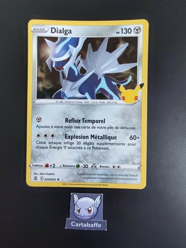 Carte pokémon dialga 020 - carte,
