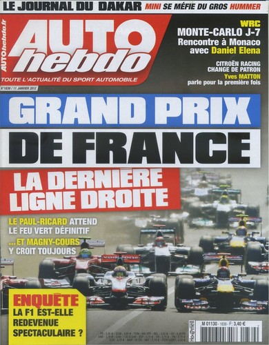 Auto hebdo 1839 01 - hebdo, 11/01/2012