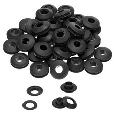 50 Œillets plastique inox