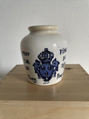 Pot moutarde ancien grey - pot,
