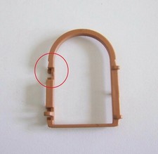 PLAYMOBIL (L31c06) MOYEN-AGE - Contour de Fenêtre Marron 3440 3448 3450 Cassé