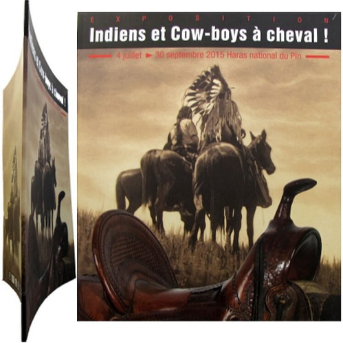 Indiens cow boys cheval - indiens, à