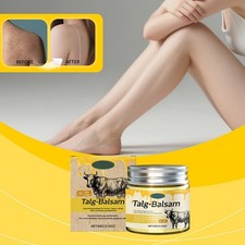 Organic Grass-Fed Beef Tallow Balm with Honey Moisturize 60g New,' Cream K6Y5