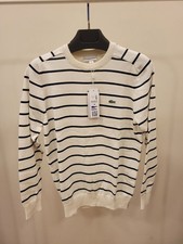 Pull Lacoste raye logo