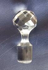 BOUCHON DE CARAFE  A FACETTES ANCIEN EN CRISTAL BACCARAT St LOUIS  TAILLÉ  n° 38