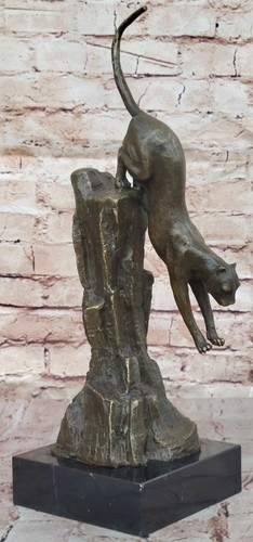 Bronze mountain lion - mountain,