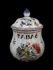 Pot tabac faience - pot,