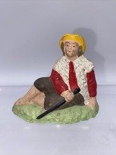 Santon DEVINEAU Berger assis  au bâton 6 cm de haut Taille 3