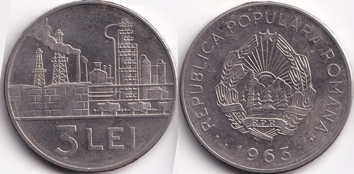 Lei 1963 roumanie romania - 3,