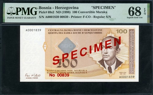Bosnie herzégovine 1998 - 1998, 100
