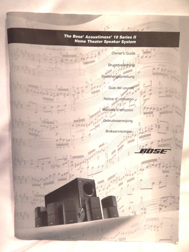 The bose acoustimass series - the, acoustimass-10