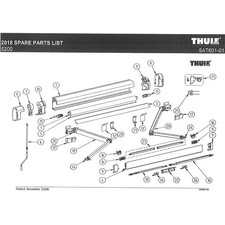 Support central pied pour store Omnistore 5200 Thule...