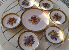 Jean Haviland SERVICE de DESSERT/PATISSERIE 13pcs Porcelaine de Limoges 1960 TBE