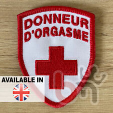 Donneur d'orgasme | Écusson humoristique