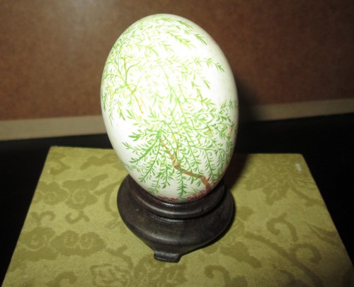 Oeuf peint chinois decor - peint,