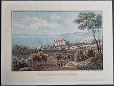 Vue de Neuchatel prise du