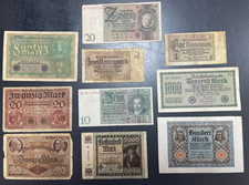 ALLEMAGNE. Beau lot de 10 billets divers à découvrir. Début XXe siècle