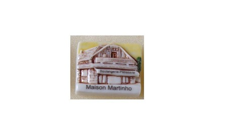 Fève publicitaire maison - fève,
