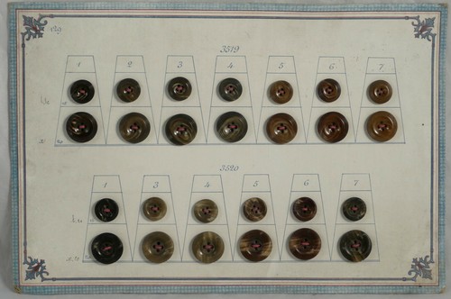 Carte bouton ancien 1900 - 26,