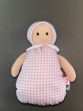 Doudou lutin poupée carreaux