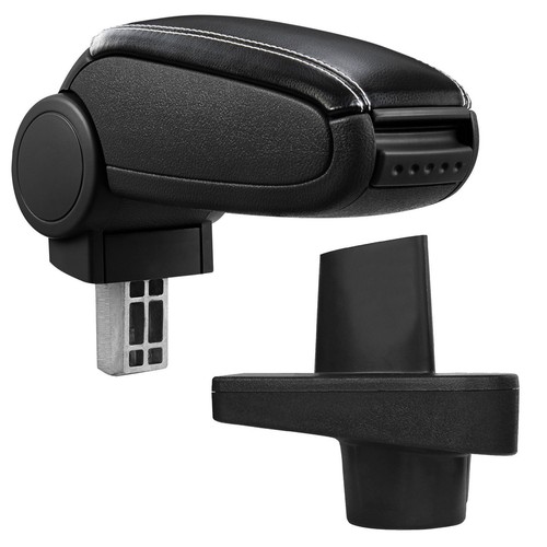 Accoudoir central cuir noir - accoudoir,