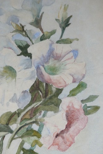 Aquarelle ancienne encadrée