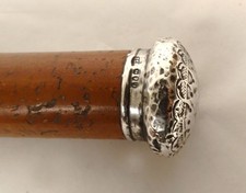 Canne ancienne pommeau argent