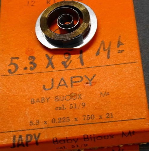 Ressort reveil japy - 1, baby