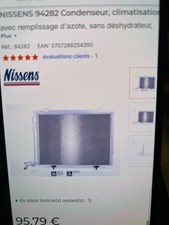 ref.94282 condaseur clim mercedes classe a,clk.slk chrysler crossfire