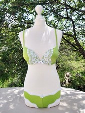 Ensemble Victoria's Secret vert pistache dentelle 70s neuf 90B/S