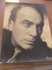 PHOTO CARTOLINE STUDIO HARCOURT +- 1930 ACTEUR AIME CLARIOND  18 X 23,5 cm
