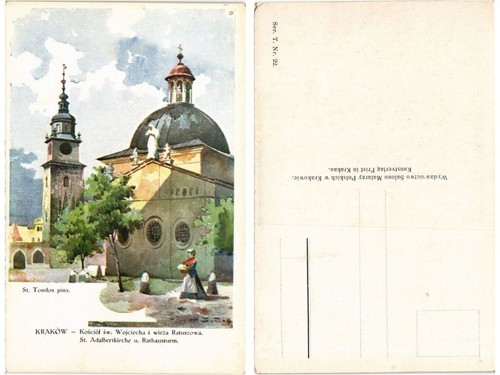 Cpa poland krakow kosciol - ak,