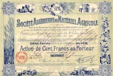 ??????    U43  -  STE ALGERIENNE DE MATERIEL AGRICOLE