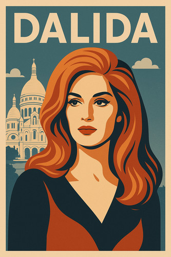 Affiche poster dalida - ,